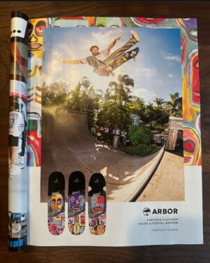 Greyson Fletcher Instagram - Stoked to be able to skate My shape / My art on my boards. Thanks @arborskateboards it’s pretty insane! // @timaguilar 📸 // @thrashermag for everything and the people who let us skate their ramp!