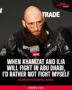 Guram Kutateladze Instagram - Guram Kutateladze talks fighting with @khamzat_chimaev and @iliatopuria at the same card in October #UFC308