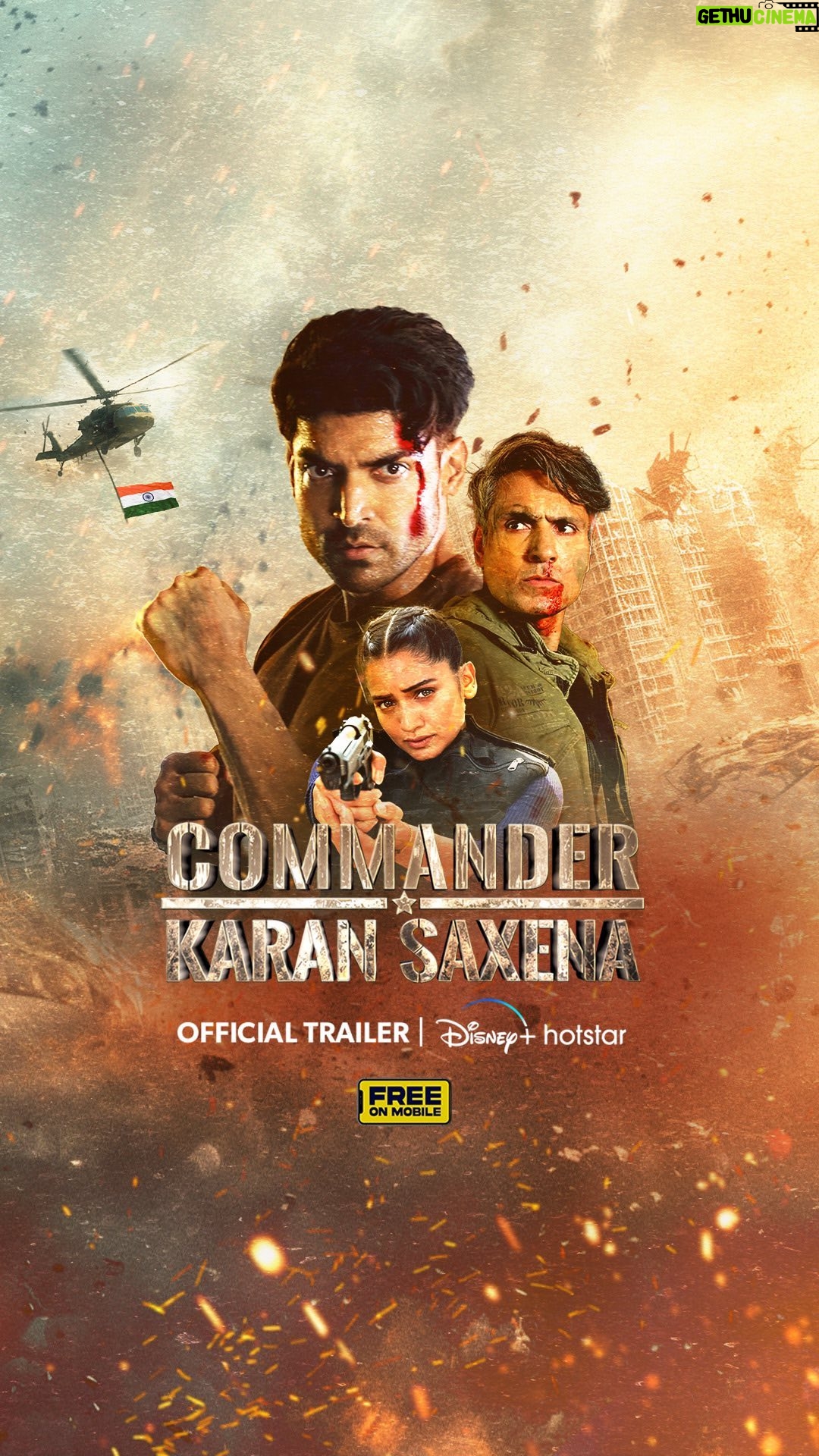 Gurmeet Choudhary - 187.8K Likes - Chunauti kitni bhi badi ho, desh se bada kuch nahi hota. 🇮🇳
Watch #CommanderKaranSaxena streaming on July 8.
#KaranSaxenaOnHotstar
@hruta12 @guruchoudhary #IqbalKhan @amitkhanwriter @anil.katke @amubehl @krishnabisht17 @jatinwagle1 @rajeshwarnair @keylightindia