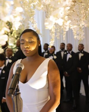Hailey Kilgore Instagram - God placed @letoyaluckett in my life at very wild time for me. I was finally an adult but I still felt like a child. I had all of these responsibilities that were emerging left and right. I was also in the beginning stages of grieving personal heartbreaks I had never experienced before. 

Letoya and I sat on opposite ends of a conference table with our RK show runner @pennsascha and spoke about the oh so complicated (and traumatic 🤣) mother daughter relationship of Kenya and JuJu. Not only did our characters immediately intertwine and lock in. Letoya became a sister to me. She advised, guided and held me up not only as my scene partner. But as a true friend and mentor. 

Now…. She had whispered to me at one point that there was a new special someone hanging around… As a little sister I had LOTS of questions 🤣. On their second date in NYC I got to meet Mr. @taleo47 Coles. I could see right away that this man not only ADORES her but RESPECTS and HONORS her! He was also falling in love with Gigi and Tysun and they fell in love RIGHT BACK. I can’t remember where we were but after many gatherings I got in the car to head home one night and thought “That is her forever right there”. 

When LeToya asked me to sing her down the aisle… It was an immediate Y E S (after I ugly cried for a good five minutes)! You see…. 

I have only seen one true love up close and personal and that was my parents. The overwhelming feeling of being able to watch true love blossom from *almost* the start…. was nothing short of magical. 

Letoya, I love you so much and I know you are in incredible hands with this man thank you for everything you are and continue to be. Taleo, thank you for loving my sister the way she deserves to be loved. What you both have is truly special.

Congrats Y’all!!!! 
HK ✨💕