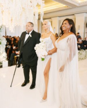 Hailey Kilgore Instagram - God placed @letoyaluckett in my life at very wild time for me. I was finally an adult but I still felt like a child. I had all of these responsibilities that were emerging left and right. I was also in the beginning stages of grieving personal heartbreaks I had never experienced before. 

Letoya and I sat on opposite ends of a conference table with our RK show runner @pennsascha and spoke about the oh so complicated (and traumatic 🤣) mother daughter relationship of Kenya and JuJu. Not only did our characters immediately intertwine and lock in. Letoya became a sister to me. She advised, guided and held me up not only as my scene partner. But as a true friend and mentor. 

Now…. She had whispered to me at one point that there was a new special someone hanging around… As a little sister I had LOTS of questions 🤣. On their second date in NYC I got to meet Mr. @taleo47 Coles. I could see right away that this man not only ADORES her but RESPECTS and HONORS her! He was also falling in love with Gigi and Tysun and they fell in love RIGHT BACK. I can’t remember where we were but after many gatherings I got in the car to head home one night and thought “That is her forever right there”. 

When LeToya asked me to sing her down the aisle… It was an immediate Y E S (after I ugly cried for a good five minutes)! You see…. 

I have only seen one true love up close and personal and that was my parents. The overwhelming feeling of being able to watch true love blossom from *almost* the start…. was nothing short of magical. 

Letoya, I love you so much and I know you are in incredible hands with this man thank you for everything you are and continue to be. Taleo, thank you for loving my sister the way she deserves to be loved. What you both have is truly special.

Congrats Y’all!!!! 
HK ✨💕