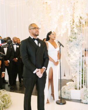 Hailey Kilgore Instagram - God placed @letoyaluckett in my life at very wild time for me. I was finally an adult but I still felt like a child. I had all of these responsibilities that were emerging left and right. I was also in the beginning stages of grieving personal heartbreaks I had never experienced before. 

Letoya and I sat on opposite ends of a conference table with our RK show runner @pennsascha and spoke about the oh so complicated (and traumatic 🤣) mother daughter relationship of Kenya and JuJu. Not only did our characters immediately intertwine and lock in. Letoya became a sister to me. She advised, guided and held me up not only as my scene partner. But as a true friend and mentor. 

Now…. She had whispered to me at one point that there was a new special someone hanging around… As a little sister I had LOTS of questions 🤣. On their second date in NYC I got to meet Mr. @taleo47 Coles. I could see right away that this man not only ADORES her but RESPECTS and HONORS her! He was also falling in love with Gigi and Tysun and they fell in love RIGHT BACK. I can’t remember where we were but after many gatherings I got in the car to head home one night and thought “That is her forever right there”. 

When LeToya asked me to sing her down the aisle… It was an immediate Y E S (after I ugly cried for a good five minutes)! You see…. 

I have only seen one true love up close and personal and that was my parents. The overwhelming feeling of being able to watch true love blossom from *almost* the start…. was nothing short of magical. 

Letoya, I love you so much and I know you are in incredible hands with this man thank you for everything you are and continue to be. Taleo, thank you for loving my sister the way she deserves to be loved. What you both have is truly special.

Congrats Y’all!!!! 
HK ✨💕