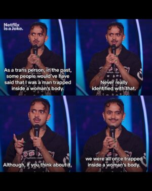 Hannah Gadsby Instagram - Hannah Gadsby’s Gender Agenda streaming NOW only on Netflix! Featuring ALOK, Krishna Istha, Mx. Dahlia Belle, DeAnne Smith, Asha Ward, Chloe Petts, and Jes Tom.