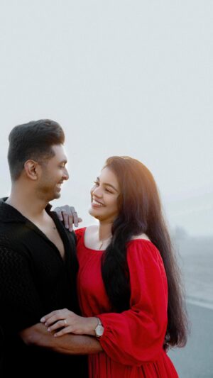 Haritha Nair Instagram - Exactly One month to call you 'My Husband'🧿 @sanoj_riyan 

Fiance appreciation post:
Men tend to be the most under rated and less appreciated,hence here I take this oppurtunity to appreciate my Baby for being the strongest,kindest,considerate,loving,caring,thoughtful (the list can go on) all this while. August is the month when we found each other,which means its been one year since we are in our courtship period. You've made me feel extremely special. We've had the ugliest fight but still we stick onto each other!! I know for a fact that we will together overcome every hurdle coming our away. I remember a day before we shot this video,I was down with fever shivering!! You took care of me like a baby!! And this particular video was shot on my demand,but you my boy co-operated so well before,during and while at shoot. I am grateful to have you. I love you and cant wait to start my forever with you❤️

Thank you @zaad_makeover @zaad__dubai for taking all the efforts and doll me up at 3am.

Thank you @rawpicsphotography for being the best team and shooting this for us in 50 degree celsius. 

Thank you @flying.art.dubai for turning my dream dress into reality.