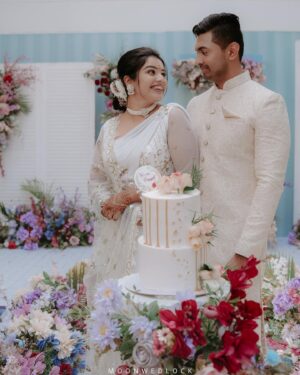 Haritha Nair Instagram - 11-02-2024🫶🏻💞

Decor- @red_dot_events 
Photography- @moonwedlock 
Makeup- @rechusajeemakeupartist 
Outfit- @lizcreationsboutique