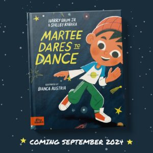 Harry Shum Jr. Instagram - We are beyond excited to announce that we’re writing a children’s book together! 🎉 @shelbyrabara and I have been brewing this idea for a long time over countless cups of coffee, and now we’re ready to share our love for dance that will hopefully inspire kids to embrace the way they move in this world. 🕺💃
We’ve had the incredible opportunity to collaborate with our amazing illustrator, @biancaaustria and the fantastic team at @gloobooks 🙌 Here is a sneak peek of the cover (which hasn’t even been printed yet) because we just couldn’t wait to share it with you all! 📚🎨 Stay tuned, as you’ll be able to pre-order soon! 🚀✨#MarteeDaresToDance #childrensbook #dance