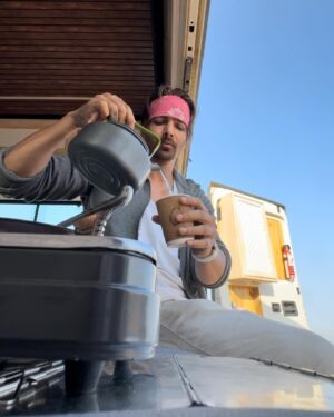 Harshvardhan Rane Instagram - #Campervan ke andar cycle rakhne ka sapna 💭

#SmallDreams 
छोटे सपने