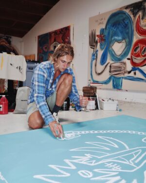 Hart Denton Instagram - in process in studio