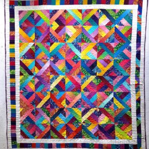Harvey Fierstein Instagram - Just finished this smaller quilt on my new Gammill long arm sewing machine. Learning sloooooowly. But learning, I am.