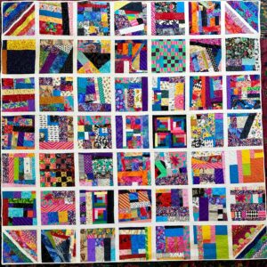 Harvey Fierstein Instagram - Just finished my first QUILT AS YOU GO piece. Not sure it cuts down on work time but then again it's always good to try something new. I may try this again.
