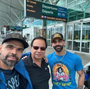 Harvinder Sihra Instagram - Starting Father’s Day weekend with our Dads blessings as we hit the road for another weekend of wrestling ✈️ 

Our Father gave us the greatest gift anyone could give another person: He continues to believe in us.