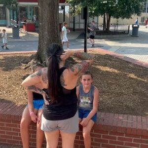 Heath Miller Instagram - Hahaha!! The first time my girls have been on #fury @carowinds #rollorcoaster #carowinds #familythemepark #northcarolina #southcarolina #letsgo