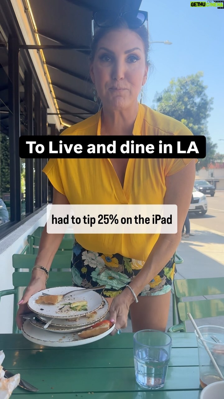 Heather McDonald - 2.7K Likes - I tipped 25% percent. #la #restaurant #food #comedy #juicyscoop #tips #tip #standup #jokes #heathermcdonald @thebrandyhoward @mrjuliegoldman