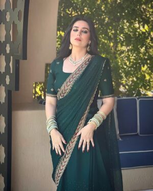 Heba Magdi Instagram - Indian Sary with @daburamlaarabia  event 💚