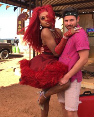 Heidi N Closet Instagram - Just a little BTS from filming “Slay” now streaming on @tubi Go watch so we can get a sequel