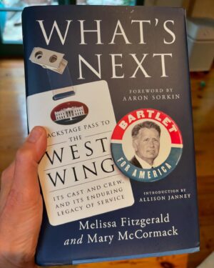 Helen Hunt Instagram - Swipe to see “What’s Next.” @marycmccormack and @maffyfitz beautiful book about this beautiful show. Oh…and Martin Sheen is my love language. 

#whatsnext 
#westwing 
#aaronsorkin