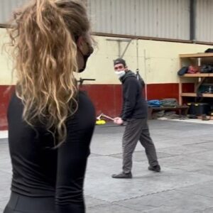 Henessi Schmidt Instagram - One of my fav parts about season 3 - I finally got to join our epic stunts team and have my go at the stunts shed 🙌🏼🙌🏼🔥 @netflixvalhalla