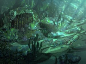 Henry Wong Instagram - Mako’s Lair director: @david_soren Production Designer: @shannonjeffriesart & Chris Zibach original design by @moracisco #props #paramount  #animation #visualdevelopment #conceptart #art #artistoninstagram #crabs #hermitcrab #jerseyshore #beachtrash #nickelodeon #undertheboardwalk #paramountanimation #shell #artdaily #artoftheday #artist #storm #trash #beachtrash #night #lair #coral #seaweed #diving #throwbackthursday