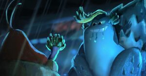 Henry Wong Instagram - 1100 big waves for a small hermit crab I think shot I had a lot of help from my PD’s it was a tricky shot to capture especially the artificial club lights that flood the beach  #undertheboardwalk  #paramountanimation. please go check it out in theatres and soon digital!! director: @david_soren Production Designer: @shannonjeffriesart Co-Production Designer: Chris Zibach I believe the original sketches and designs was by @seb_piquet @nicolas.weis @moracisco #props #paramount  #animation #visualdevelopment #conceptart #art #artistoninstagram #crabs #hermitcrab #jerseyshore #beachtrash #nickelodeon #waves #drama