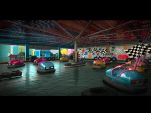 Henry Wong Instagram - Bumper cars! director: @david_soren Production Designer: @shannonjeffriesart & Chris Zibach original design by @seb_piquet #props #paramount  #animation #visualdevelopment #conceptart #art #artistoninstagram #crabs #hermitcrab #jerseyshore #beachtrash #nickelodeon #undertheboardwalk #paramountanimation #shell #artdaily #artoftheday #artist #storm #trash #beachtrash #throwbackthursday