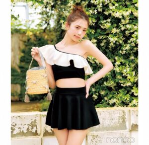 Hina Kikuchi Instagram - non-no 水着collectionチェックしてくれたかな❓
残りの夏も全力で楽しもうね♡ ̖́-