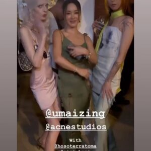 HoSo Terra Toma Instagram - 🫀 @acnestudios 
Had a magical night, thank you for dressing me🪲 
Hair by @laken.ria