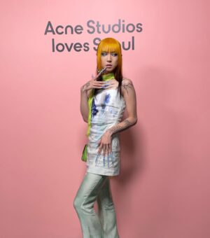 HoSo Terra Toma Instagram - 🫀 @acnestudios 
Had a magical night, thank you for dressing me🪲 
Hair by @laken.ria