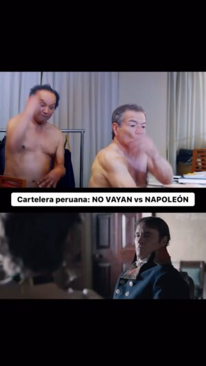 Hugo Lezama Instagram - LOS ESTRENOS DE ESTA SEMANA PLANTEAN UN ÉPICO DUELO: NAPOLEÓN, un biopic de una de las figuras históricas más importantes, dirigida por Ridley Scott (Alien, Blade Runner, Gladiador) y protagonizada por Joaquin Phoenix (Joker) VS NO VAYAN, ejercicio de cadaver exquisito protagonizado por Melcochita y el Chato Barraza, tal vez la última vez que veremos a este duo en pantalla grande, el último bastión de ese humor peruano risas y salsesco...
¿QUÉ PELÍCULA SE LLEVARÁ EL CORAZÓN DE LOS PERUANOS?