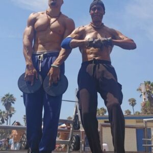 Ike Catcher Instagram - If it's soul train on swole... do you call it swole train? 😂
Me and my boy donny here jamming we made it a thing to play oldies every early Sunday in the pit... old school Sunday! For all my OGs. OG here 73 years old but got more youth in his heart than many walking dead young people of this new generation. Age is just a number and home is where the heart is at! Much love ❤️ and even more soul 💛 from musclebeach! #musclebeach #soultrain #swoletrain #oldies #biggestmanonthebars #ikecatcher