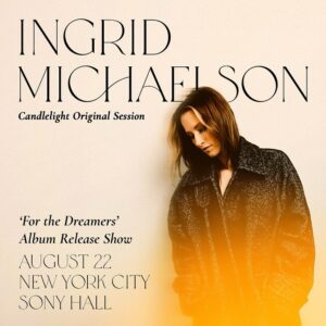 Ingrid Michaelson Instagram - me. pianist. string quartet. so many candles. new songs. Old songs. link to tickets in bio. 💭