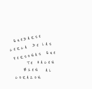 Inma Cuesta Instagram - Parece sencillo, pero no lo es.
“Quedarse cerca de las personas que nos hacen bien…” es todo un aprendizaje.
Cuando es fácil ahí es 🤍📍