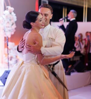 Irakli Makatsaria Instagram - Happy 2nd anniversary my LOVE 🤍 to the 🌖 and back 🫶 @lizachichuaa