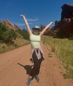 Irina Voronina Instagram - In my happy place ☀️ #colorado #hiking #redrocks #roxboroughstatepark