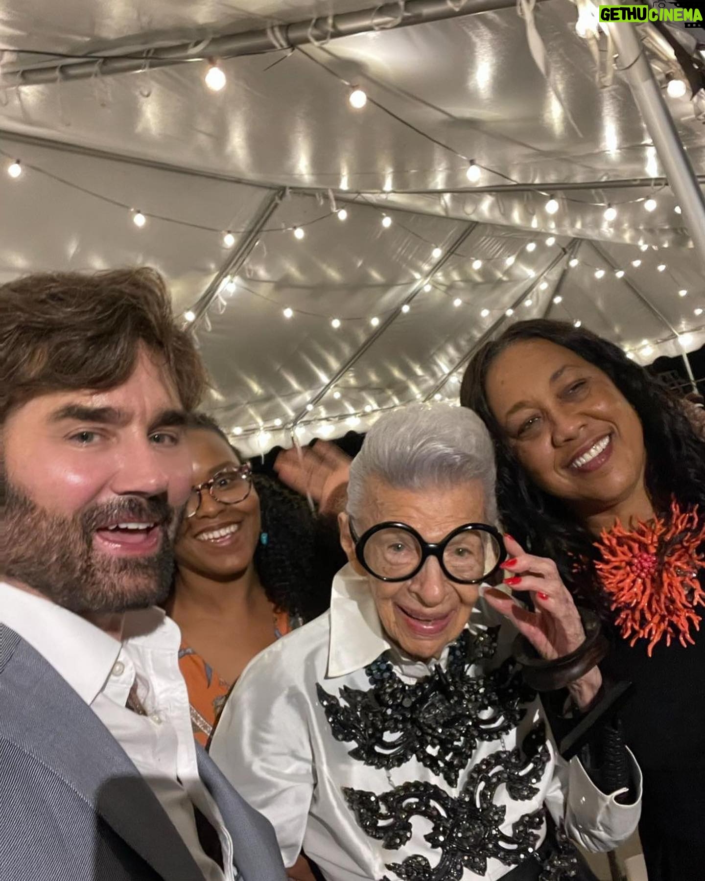 Iris Apfel - 220.4K Likes - I've been told this is called a "photo dump" of my birthday celebrations š„³ 1ļøā£0ļøā£1ļøā£ š„³