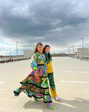 Iris Apfel Instagram - Hear, hear… my @hm collection made one whole year! 🌈🌟🧿💛 #IrisApfelxHM