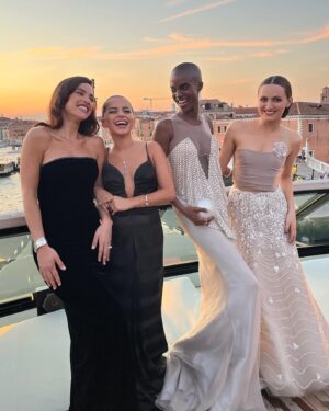 Isabela Merced Instagram - i don’t know how I will ever recover from this!! Thanks to @armanibeauty and the wonderful people I was with on this trip to Venice 🫶🏼🥂