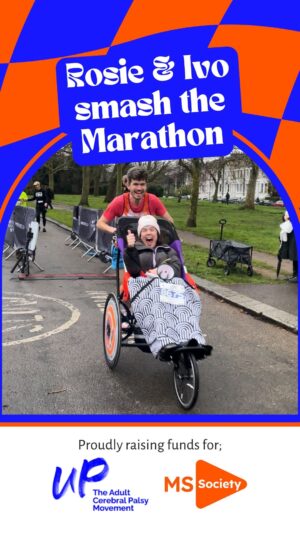 Ivo Graham Instagram - IT IS UPON US. 
Are we excited? Yes. 
Are we shitting it? Yes. 

Follow us on the London Marathon app: 
- Rosie: 50045 
- Ivo: 43922

Donate via the link in our bio!
