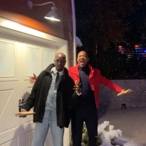 J. August Richards Instagram - An incredible time was had by all at @julieplec’s holiday party!!! Got to reunite with my #VampireAcademy fam and Julie even made it snow is SoCal… Vibes!!!