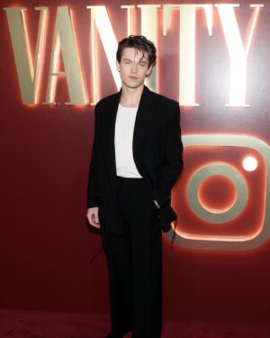 Jack Martin Instagram - Would love to be followed by an all caps VANITY sign at all times. Thanks @vanityfair 

#vfvanities

Style @stylebybek 
HMU @dannidoesit