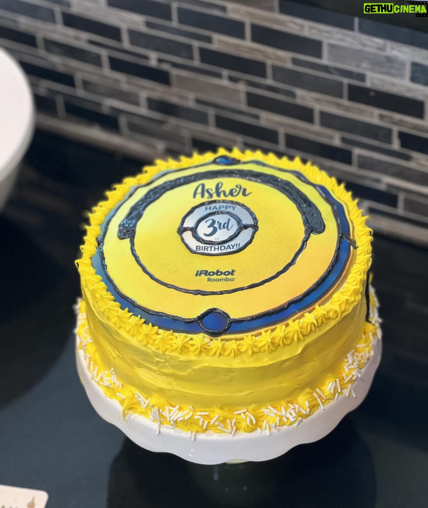 Jaclyn Glenn - 5.8K Likes - Happy 3 years Asher!! Roomba themed bday party will be one we remember forever! Love you so much baby. Always my baby no matter what ๐