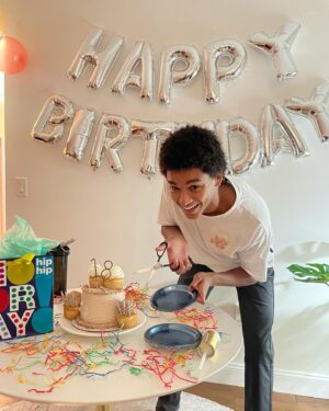 Jaden Michael Instagram - I’m late to celebrating my own birthday, but I was hard at work between set, zoom meetings, basketball and weight training. 
Either way, I was able to sneak in time to myself. 

Thank you to everyone for the birthday wishes, the love has been warm and profuse. 

A very special thank you to @Ava, @TedSarandos and the @Netflix family, the Shelter Prod. MGM, my brotha @gregdiaz4 and especially my mom.