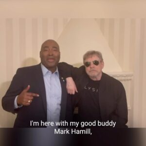 Jaime Harrison Instagram - The force is strong with this one. @MarkHamill, May the 4th be with you, always.