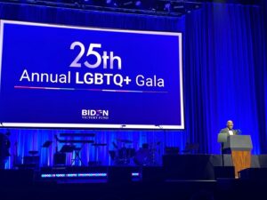 Jaime Harrison Instagram - Proud to speak alongside President @JoeBiden at the DNC’s 25th annual LGBTQ  Gala last night! The support of the LGBT  community is absolutely critical to the Biden-Harris campaign and to our party, and we’re working hard to earn every vote this November.