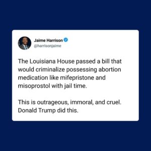 Jaime Harrison Instagram - Donald Trump did this.