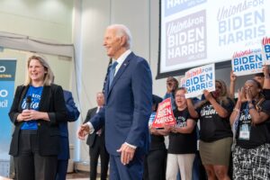 Jaime Harrison Instagram - President @JoeBiden is the most pro-union president we’ve seen, and here are a few of the things he's done for workers since taking office:
-Creating good-paying union jobs in clean energy
-Extending overtime protections
-Wage growth is beating price growth for 15 months in a row
