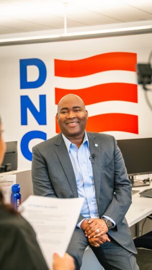 Jaime Harrison Instagram - Our team in Chicago is pulling together an incredible convention to showcase what @joebiden, @kamalaharris, and the Democratic Party is all about: Hope that our better days are ahead of us, not behind us.

We hope you’ll be there to join us at the party of the summer! 🔹