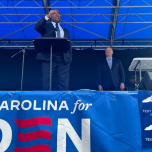 Jaime Harrison Instagram - Second Gentleman @DouglasEmhoff and I hit the road in North Carolina yesterday with the @ncdemocrats to celebrate Juneteenth and to get out the vote for President @JoeBiden, Vice President @KamalaHarris, and Democrats up and down the ballot.

Folks were fired up!
