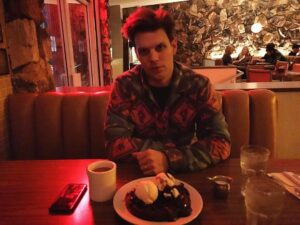 Jake Lacy Instagram - Waffle brownie nightcap.