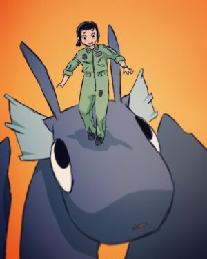 Jake Wyatt Instagram - Watched ep 01 of Dragon Pilot and it's the cutest.