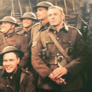 James D'Arcy Instagram - 22 years ago, on the set of THE TRENCH, directed by the amazing @williamboydnovelist 
At 11am, on the 11th of November, we observed 2 minutes of silence in tribute to those unbelievably brave people who lost their lives fighting for our country. My gratitude and humility was especially fierce that particular Remembrance Day, as we actors stood in WW1 Army uniform in a warm studio set that had been built to LOOK LIKE a trench. I cannot imagine the immense courage of the heros who went through those wars. Lest we forget.
